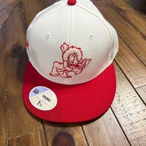 Nebraska Cornhuskers vintage logo fitted hat stall and dean 7 7/8 new